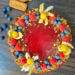 dreamy lotus biscoff cheesecake with berries